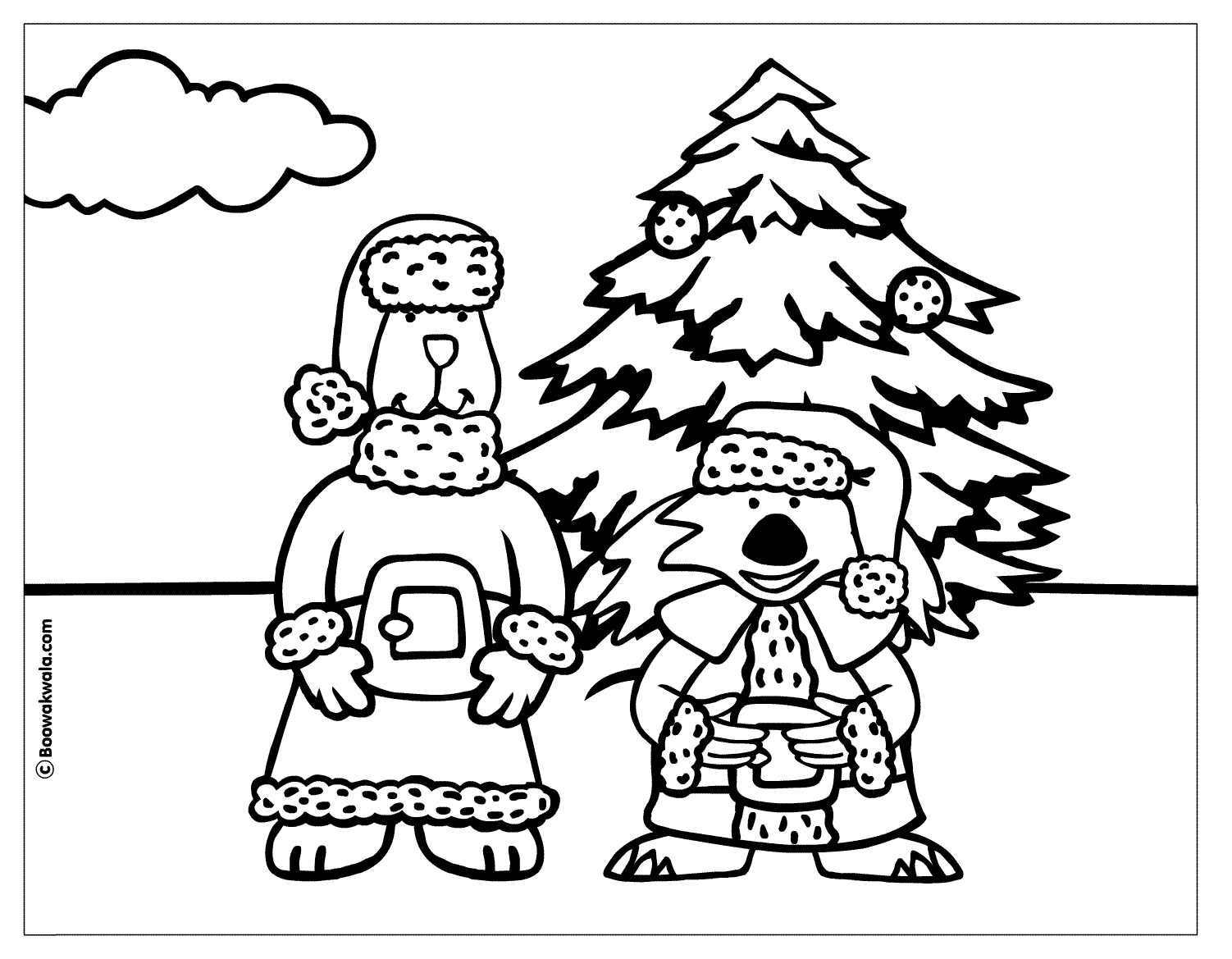 Dessin à colorier: Noël (Fêtes et Occasions spéciales) #54896 - Coloriages à Imprimer Gratuits