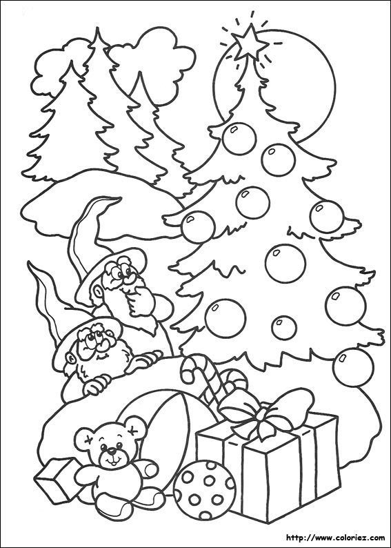 Dessin à colorier: Noël (Fêtes et Occasions spéciales) #54942 - Coloriages à Imprimer Gratuits