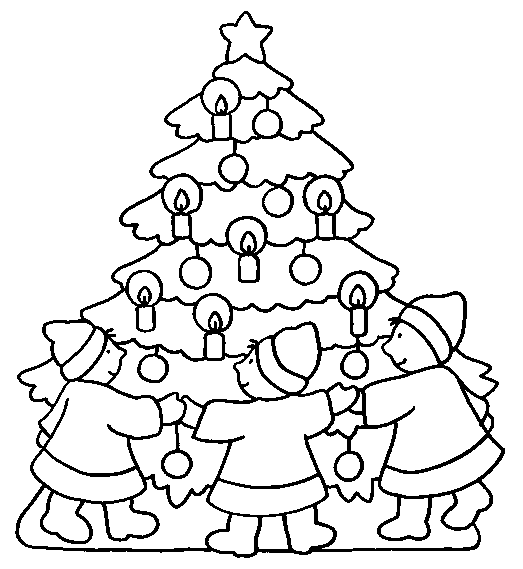 Dessin à colorier: Noël (Fêtes et Occasions spéciales) #54984 - Coloriages à Imprimer Gratuits