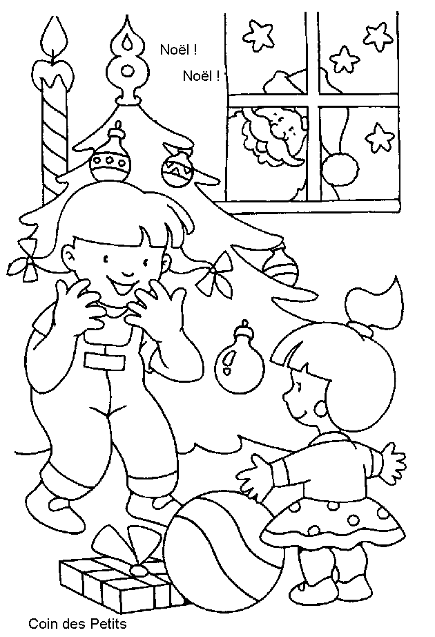 Dessin à colorier: Noël (Fêtes et Occasions spéciales) #55050 - Coloriages à Imprimer Gratuits