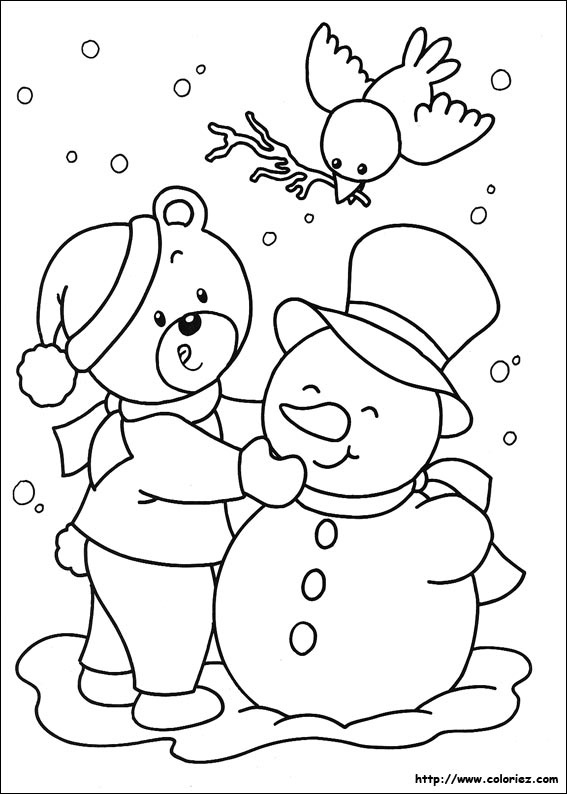 Dessin à colorier: Noël (Fêtes et Occasions spéciales) #55081 - Coloriages à Imprimer Gratuits