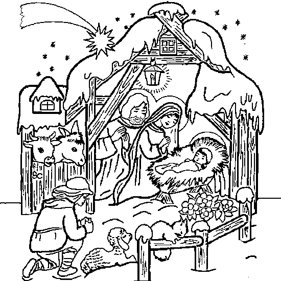 Dessin à colorier: Noël (Fêtes et Occasions spéciales) #55105 - Coloriages à Imprimer Gratuits