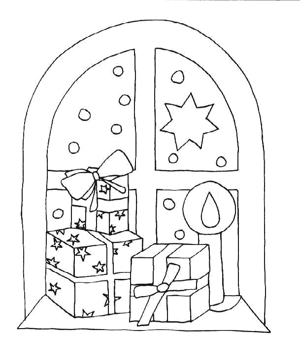 Dessin à colorier: Noël (Fêtes et Occasions spéciales) #55121 - Coloriages à Imprimer Gratuits