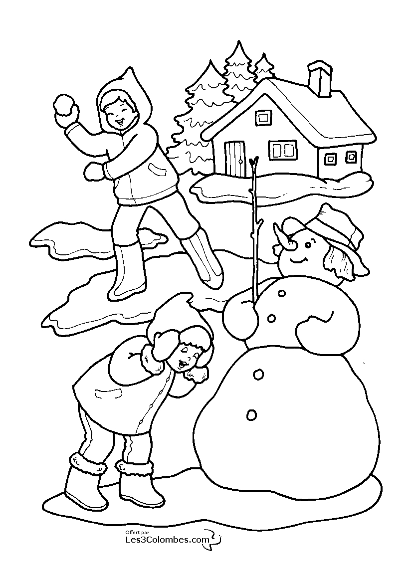 Dessin à colorier: Noël (Fêtes et Occasions spéciales) #55134 - Coloriages à Imprimer Gratuits