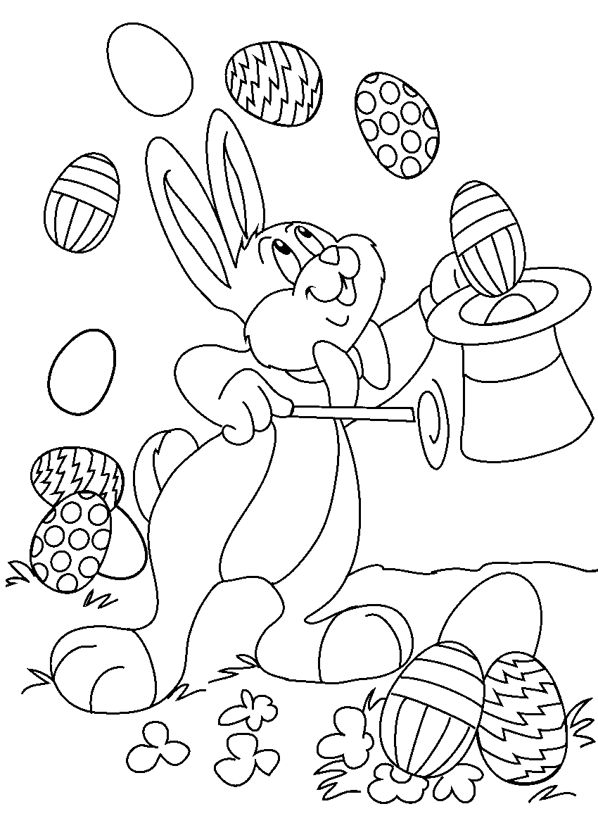 Dessin à colorier: Pâques (Fêtes et Occasions spéciales) #54354 - Coloriages à Imprimer Gratuits