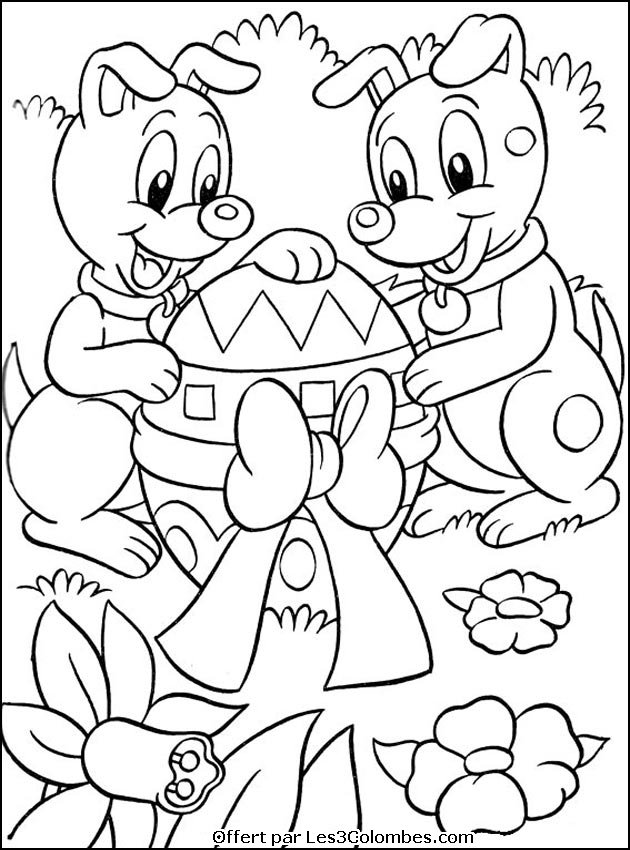 Dessin à colorier: Pâques (Fêtes et Occasions spéciales) #54405 - Coloriages à Imprimer Gratuits