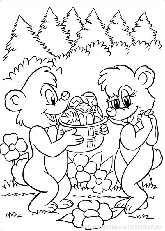 Dessin à colorier: Pâques (Fêtes et Occasions spéciales) #54534 - Coloriages à Imprimer Gratuits