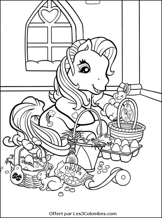 Dessin à colorier: Pâques (Fêtes et Occasions spéciales) #54555 - Coloriages à Imprimer Gratuits