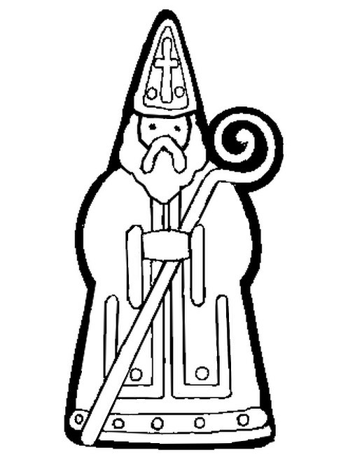 Dessin à colorier: Saint Nicolas (Fêtes et Occasions spéciales) #59257 - Coloriages à Imprimer Gratuits