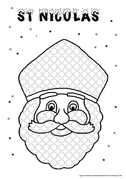 Dessin à colorier: Saint Nicolas (Fêtes et Occasions spéciales) #59269 - Coloriages à Imprimer Gratuits