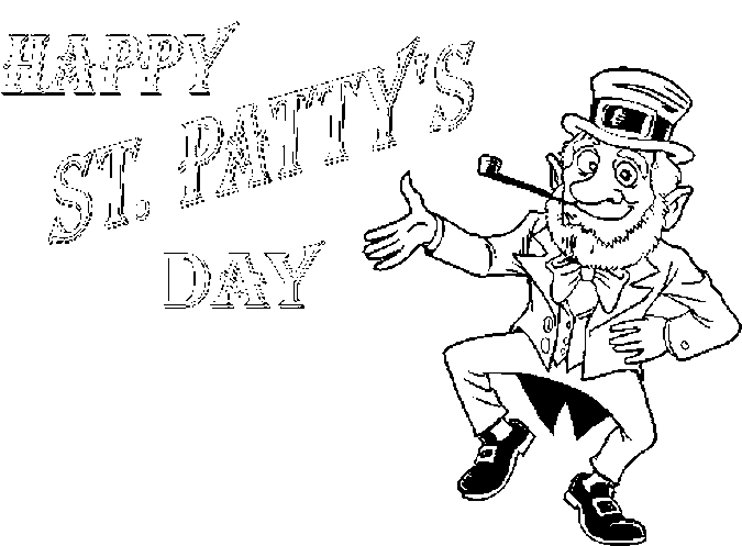 Dessin à colorier: Saint Patrick (Fêtes et Occasions spéciales) #57956 - Coloriages à Imprimer Gratuits