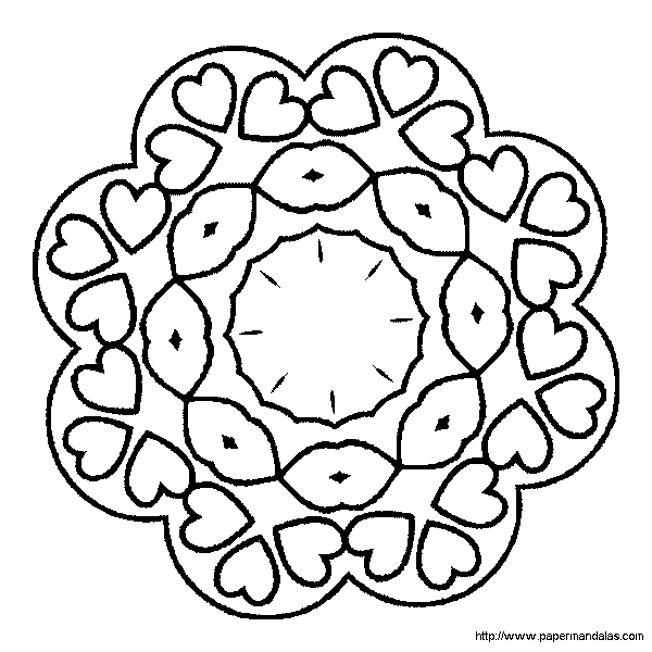 Dessin à colorier: Saint Valentin (Fêtes et Occasions spéciales) #54060 - Coloriages à Imprimer Gratuits