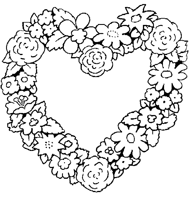 Dessin à colorier: Saint Valentin (Fêtes et Occasions spéciales) #54110 - Coloriages à Imprimer Gratuits