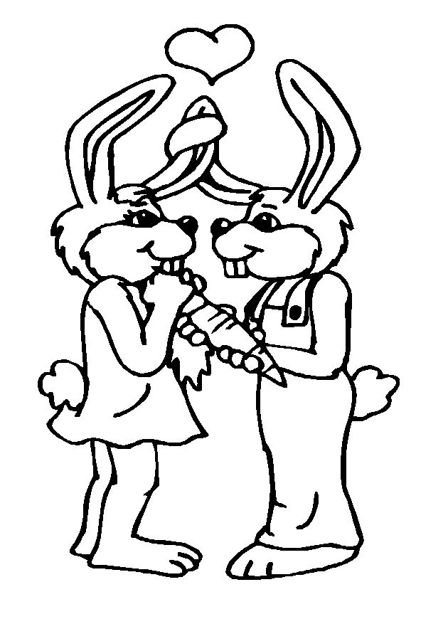 Dessin à colorier: Saint Valentin (Fêtes et Occasions spéciales) #54146 - Coloriages à Imprimer Gratuits