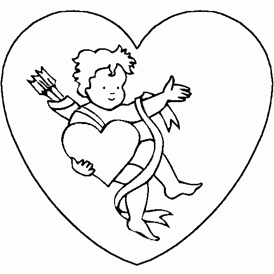 Dessin à colorier: Saint Valentin (Fêtes et Occasions spéciales) #54149 - Coloriages à Imprimer Gratuits