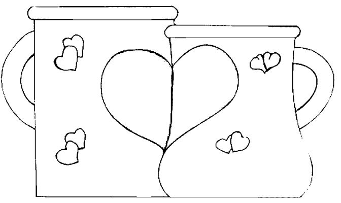 Dessin à colorier: Saint Valentin (Fêtes et Occasions spéciales) #54183 - Coloriages à Imprimer Gratuits