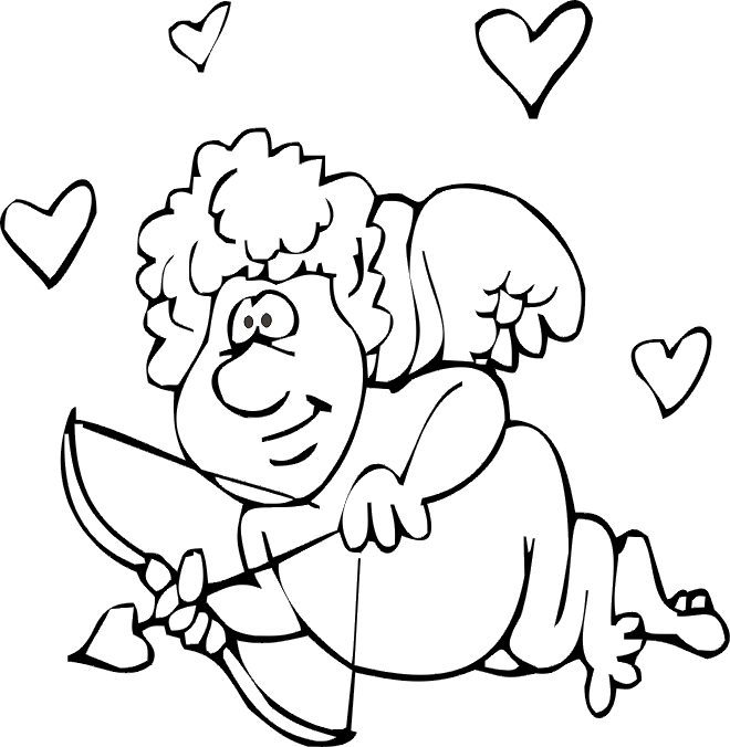 Dessin à colorier: Saint Valentin (Fêtes et Occasions spéciales) #54215 - Coloriages à Imprimer Gratuits