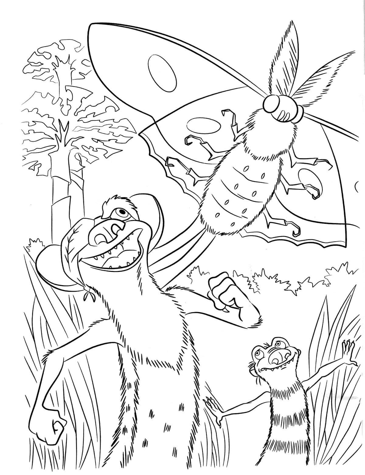 Coloriage gratuit Âge de Glace #205568 de la collection Films d'Animation à imprimer