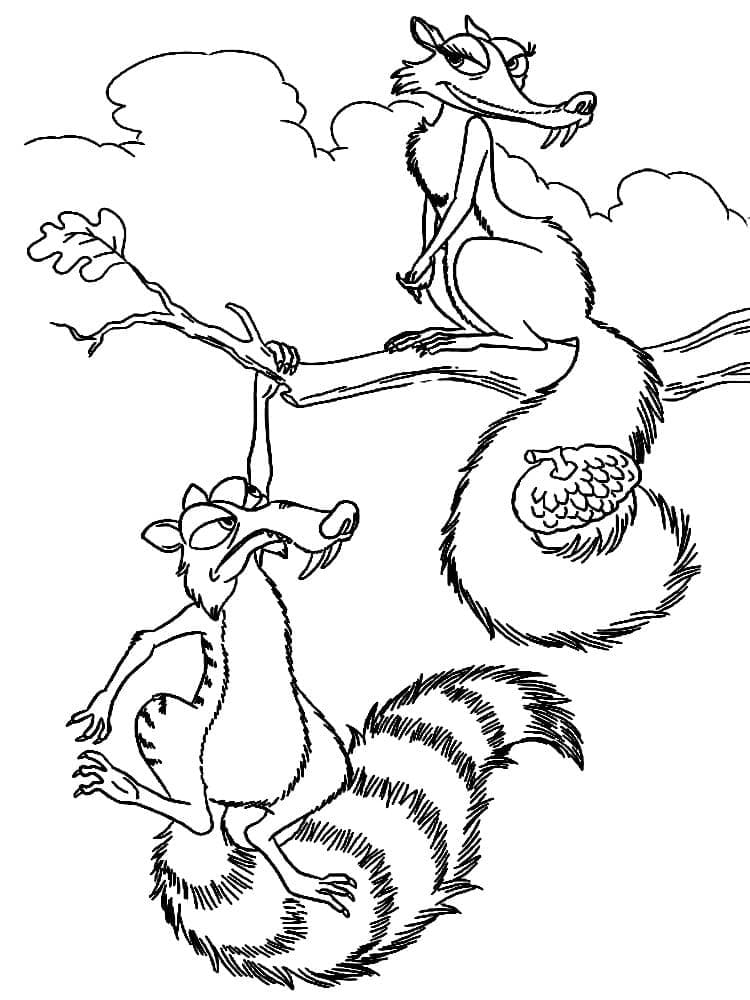 Coloriage gratuit Âge de Glace #205577 de la collection Films d'Animation à imprimer