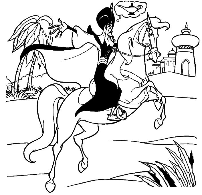 Dessin à colorier: Aladdin (Films d'animation) #127775 - Coloriages à Imprimer Gratuits