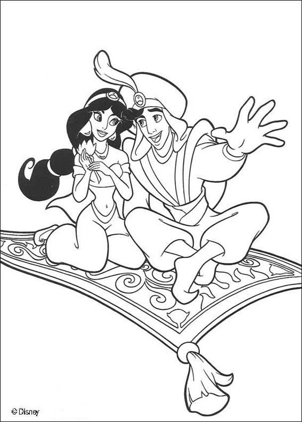 Dessin à colorier: Aladdin (Films d'animation) #127830 - Coloriages à Imprimer Gratuits