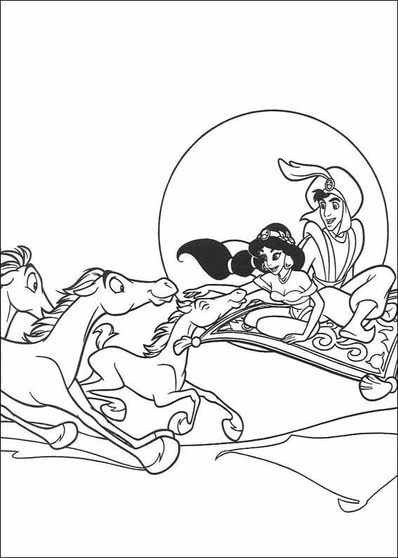 Dessin à colorier: Aladdin (Films d'animation) #127832 - Coloriages à Imprimer Gratuits