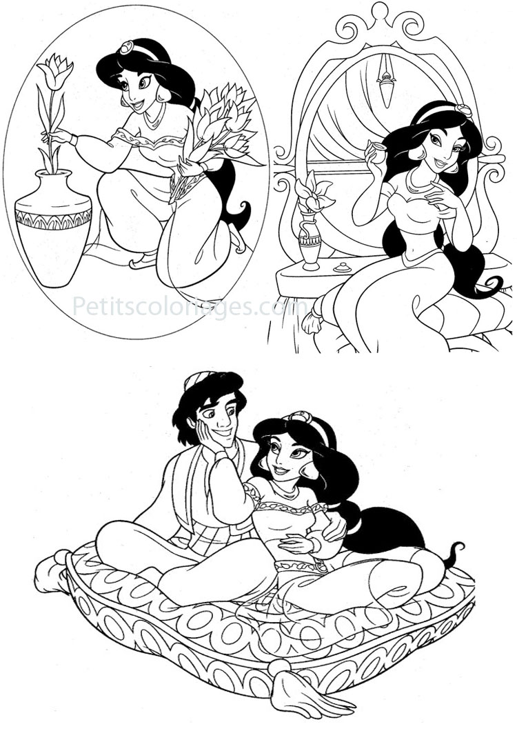 Dessin à colorier: Aladdin (Films d'animation) #127833 - Coloriages à Imprimer Gratuits