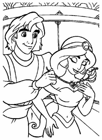 Dessin à colorier: Aladdin (Films d'animation) #127834 - Coloriages à Imprimer Gratuits