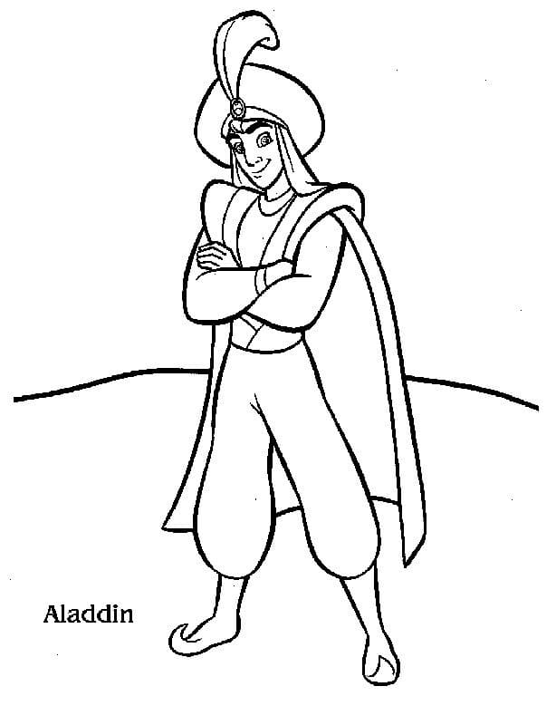Coloriage gratuit Aladdin #189260 de la collection Films d'Animation à imprimer