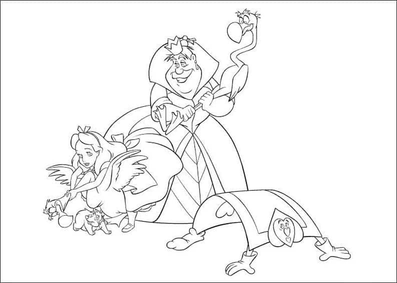 Coloriage gratuit pour enfants et adultes Alice au pays des merveilles #202790, collection Films d'Animation