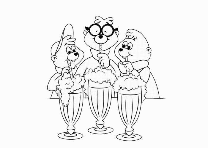 Dessin à colorier: Alvin et les Chipmunks (Films d'animation) #128335 - Coloriages à Imprimer Gratuits