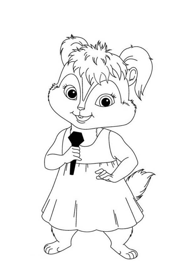 Dessin à colorier: Alvin et les Chipmunks (Films d'animation) #128356 - Coloriages à Imprimer Gratuits