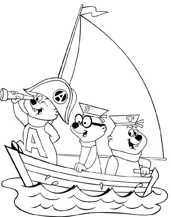 Dessin à colorier: Alvin et les Chipmunks (Films d'animation) #128482 - Coloriages à Imprimer Gratuits