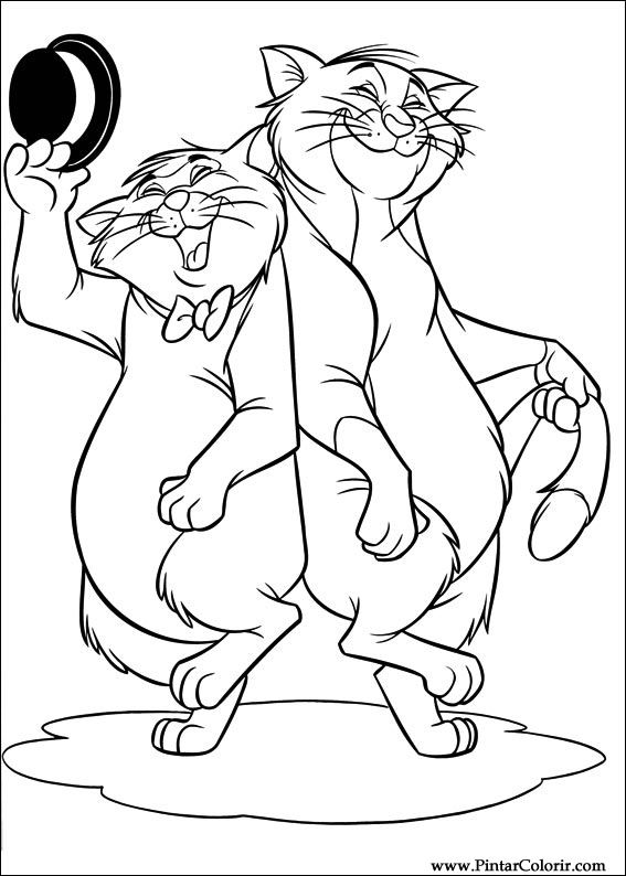 Dessin à colorier: Aristochats (Films d'animation) #26916 - Coloriages à Imprimer Gratuits