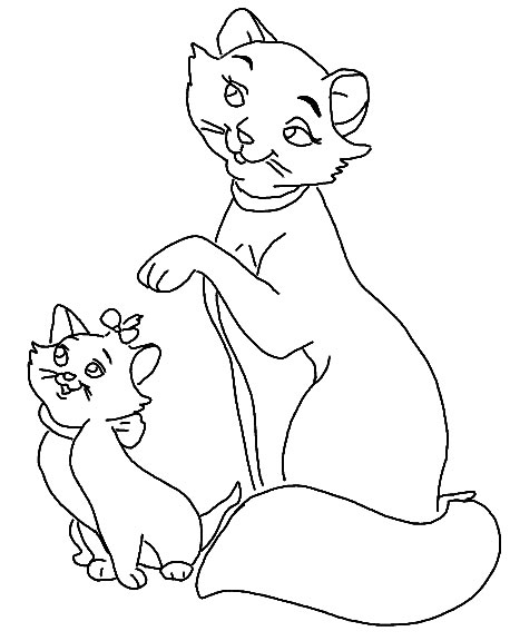 Dessin à colorier: Aristochats (Films d'animation) #26933 - Coloriages à Imprimer Gratuits