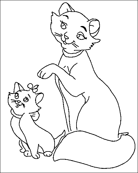 Dessin à colorier: Aristochats (Films d'animation) #27020 - Coloriages à Imprimer Gratuits