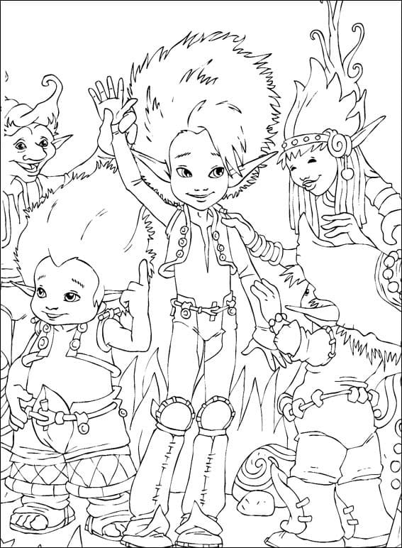 Coloriage gratuit Arthur et les Minimoys #199660 de la collection Films d'Animation à imprimer