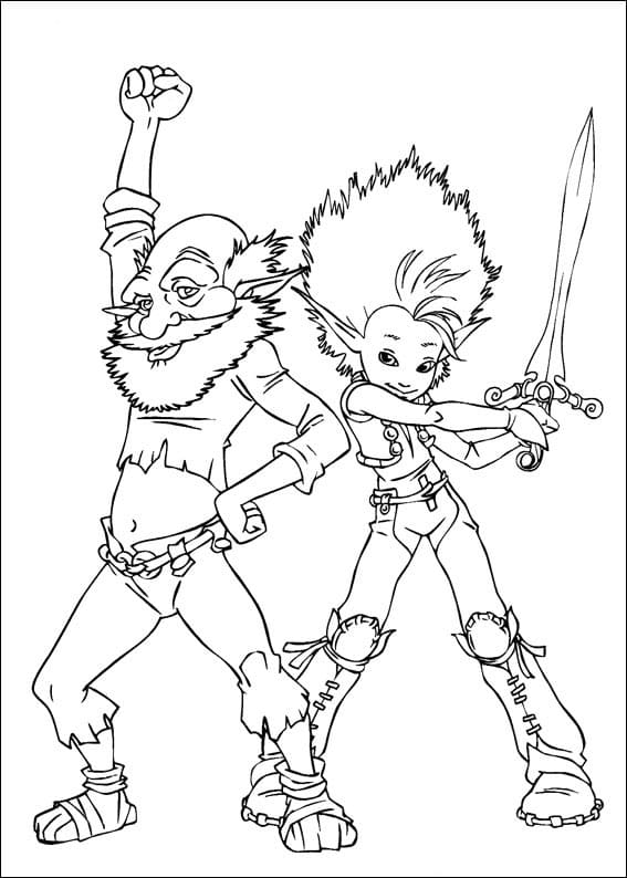 Coloriage gratuit Arthur et les Minimoys #199667 de la collection Films d'Animation à imprimer