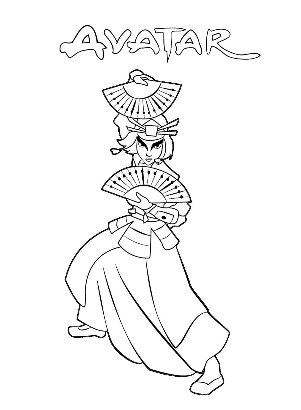 Dessin à colorier: Avatar, Le Dernier Maître de l’Air (Films d'Animation) #208143 - Coloriages à Imprimer Gratuits