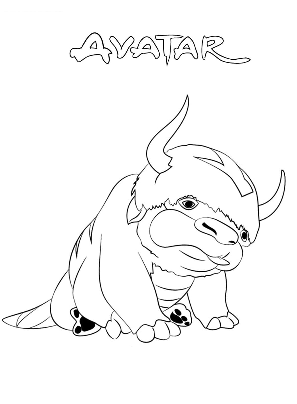Coloriage gratuit Avatar, Le Dernier Maître de l’Air #208146 de la collection Films d'Animation à imprimer