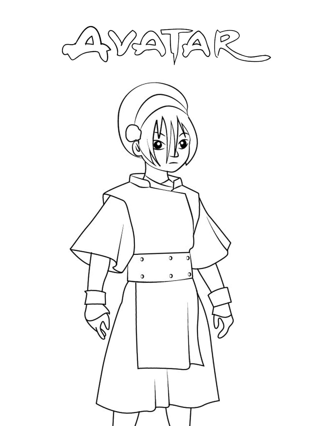 Dessin à colorier Avatar, Le Dernier Maître de l’Air #208188 issu de la collection Films d'Animation, prêt à imprimer
