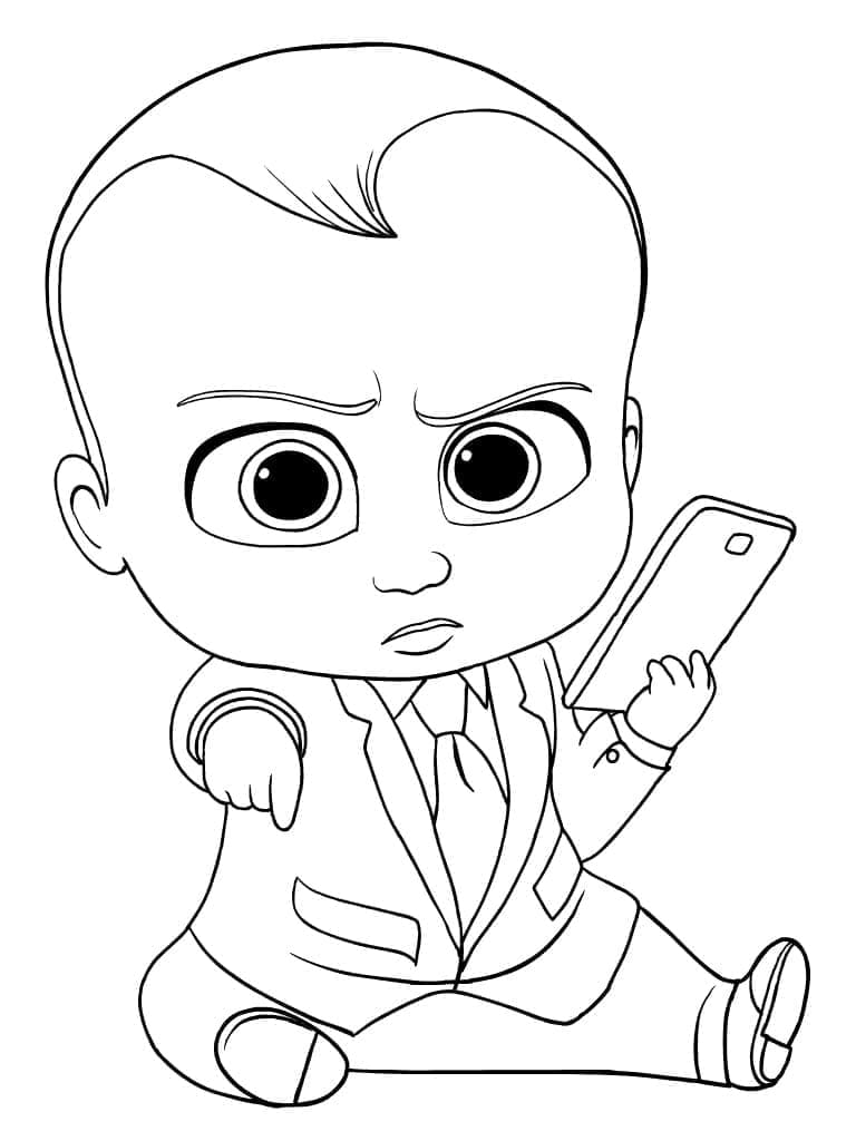 Dessin à colorier: Baby Boss (Films d'Animation) #198826 - Coloriages à Imprimer Gratuits