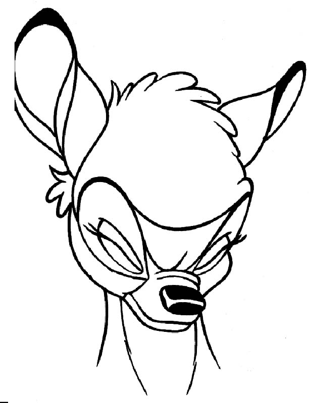 Dessin à colorier: Bambi (Films d'animation) #128585 - Coloriages à Imprimer Gratuits