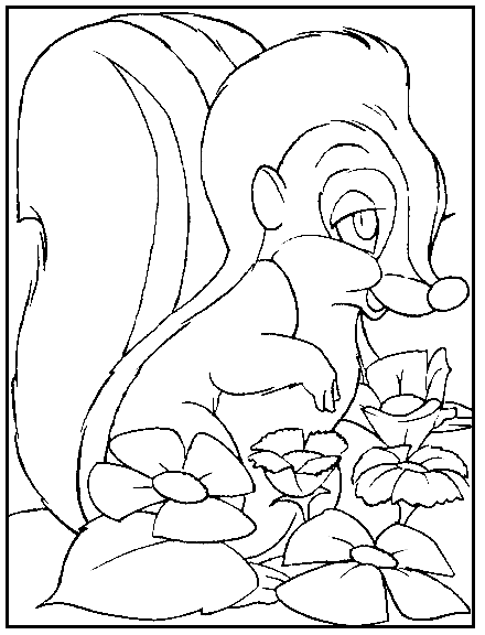 Dessin à colorier: Bambi (Films d'animation) #128649 - Coloriages à Imprimer Gratuits