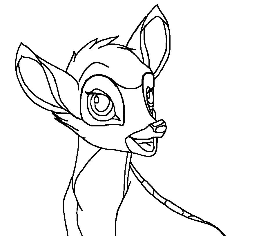 Dessin à colorier: Bambi (Films d'animation) #128662 - Coloriages à Imprimer Gratuits