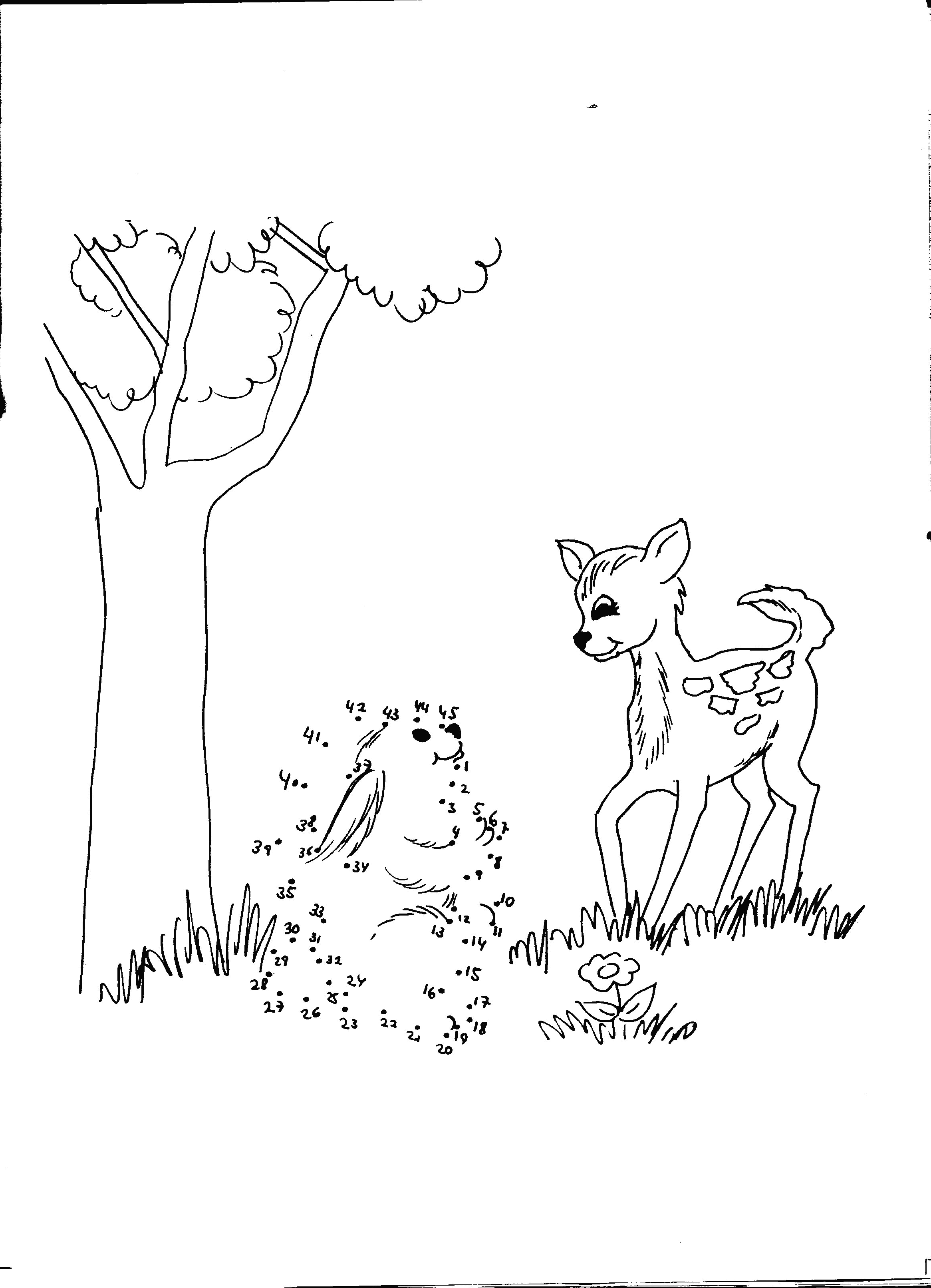 Dessin à colorier: Bambi (Films d'animation) #128679 - Coloriages à Imprimer Gratuits