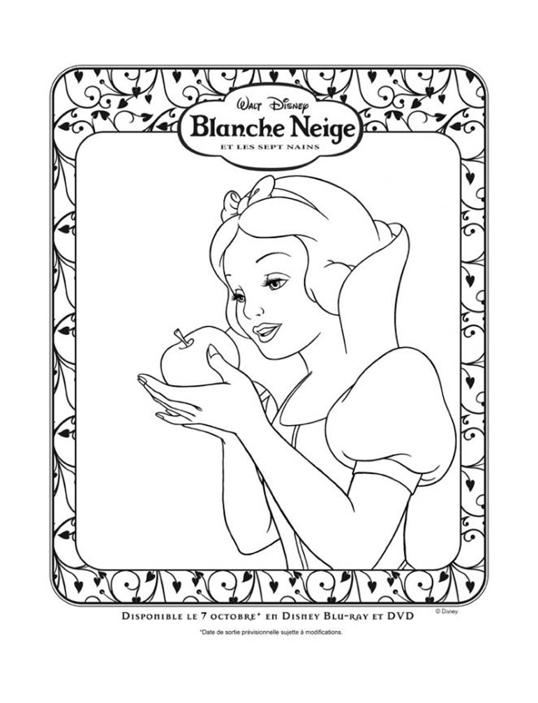 Dessin à colorier: Blanche Neige et les Sept Nains (Films d'animation) #133865 - Coloriages à Imprimer Gratuits