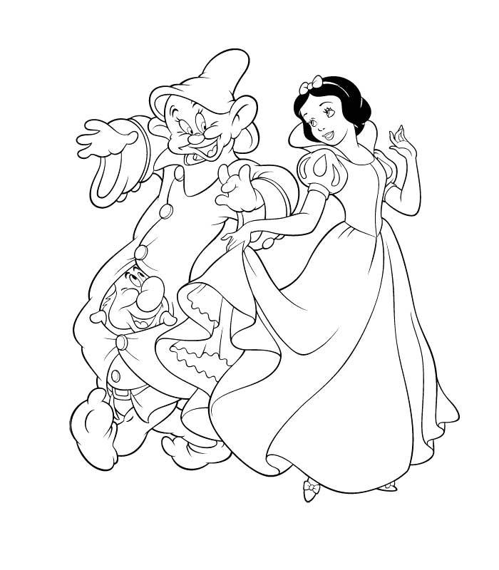 Dessin à colorier: Blanche Neige et les Sept Nains (Films d'animation) #133871 - Coloriages à Imprimer Gratuits