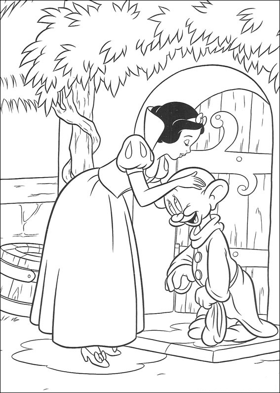 Dessin à colorier: Blanche Neige et les Sept Nains (Films d'animation) #133891 - Coloriages à Imprimer Gratuits
