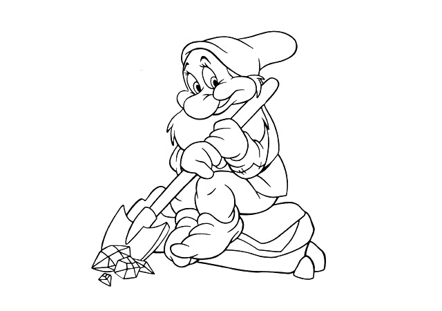 Dessin à colorier: Blanche Neige et les Sept Nains (Films d'animation) #133912 - Coloriages à Imprimer Gratuits